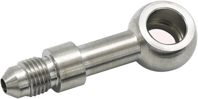 Conexão banjo reta de freio e embreagem KRD PERFORMANCE em aço inoxidável 4AN, furo 12,2 mm – 1 unidade