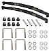 9.99WORLD MALL Golf Cart Rear Heavy Duty 4-Leaf Spring Kit with Bushings & Sleeves Kit for EZGO TXT Golf Cart 1995-2013