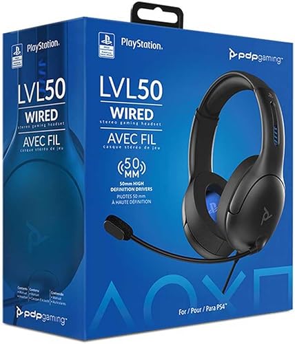 Miniatura 8 de PDP Auriculares con cable LVL50 con micrófono con cancelación de ruido negro - PS5PS4