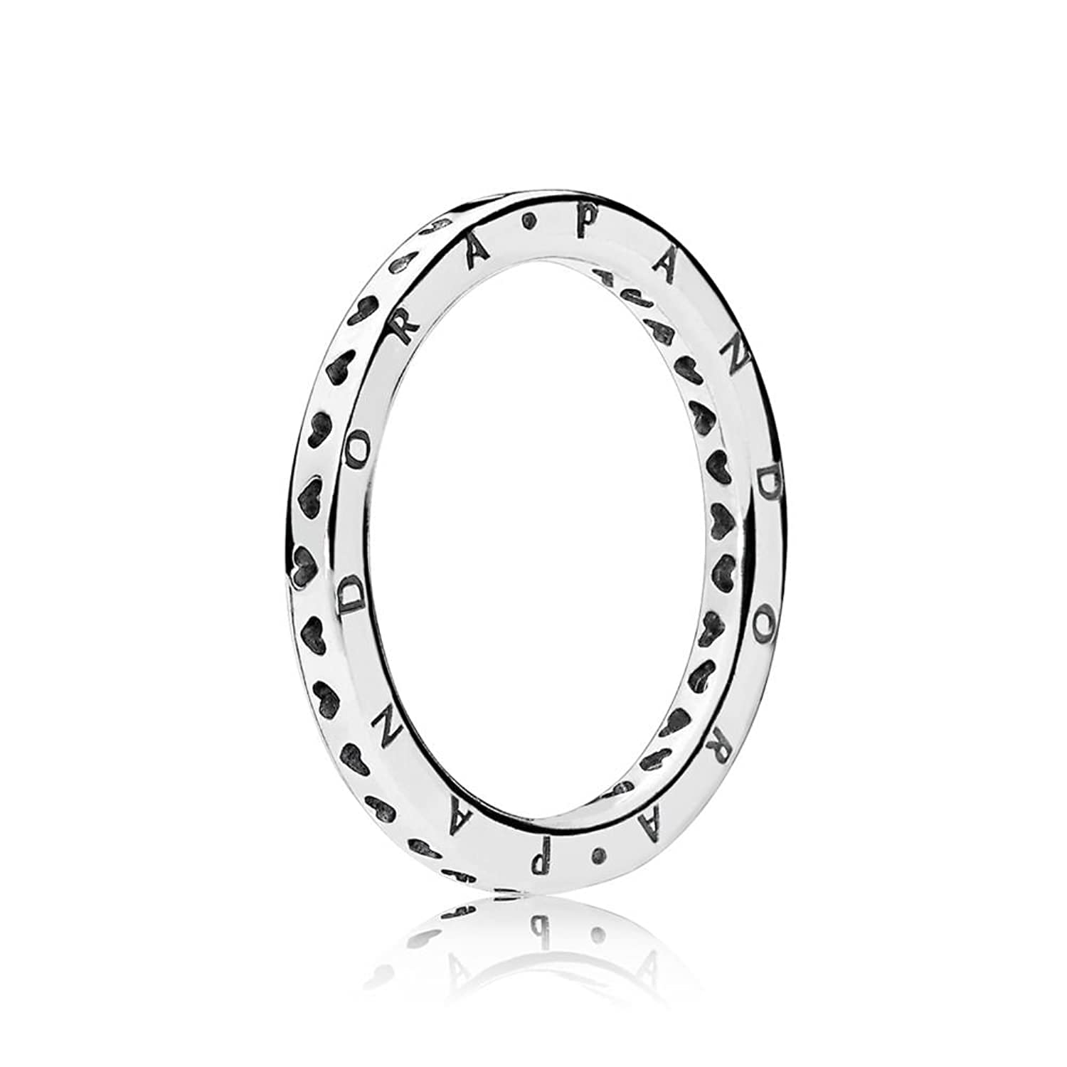 Pandora Stories Ladies Ring Signature Hearts of Pandora 925 Sterling Silver 54