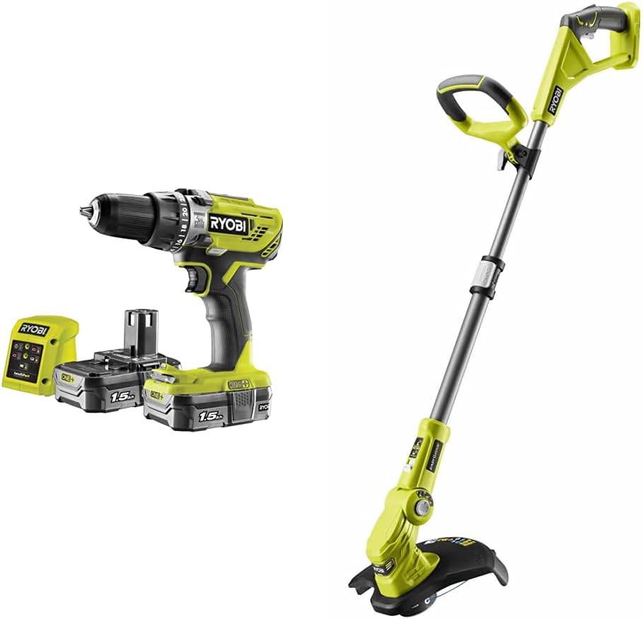 Ryobi - Perceuse-visseuse à percussion R18PD3-242S One 18V 2/4Ah 50Nm
