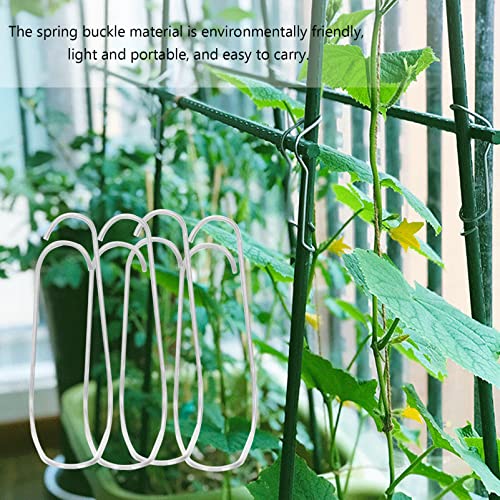 Yardwe Steel Pipe Connection Buckle 25Pcs Trellis Plant Buckle for Garden Cane Support Spring Clip Durable Steel Fixing Connector - Image 3