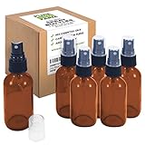 2oz Amber Glass Spray Bottles (6 Pack, Amber)