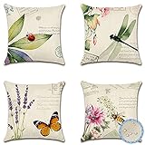 kissen gartenmöbel 【WASSERFEST Material】-Aus wasserfestem, weichem und robustem Leinen. Hochwertiger Stoff, langlebig, atmungsaktiv und bequem. Kein Leck. Aufgrund des Lichts weisen die Produkte im Innen- und Außenbereich gewisse Farbunterschiede auf.