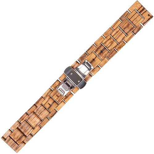 Miniatura 5 de Kinobo Correa de 0.866 in compatible con Samsung Galaxy WatchGear S3 Frontier Smartwatch, 1.811 in de madera ligera, correa de liberación rápida de