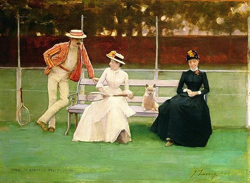 Tableau match de tennis de Lavery impression sur toile salon 60x90cm