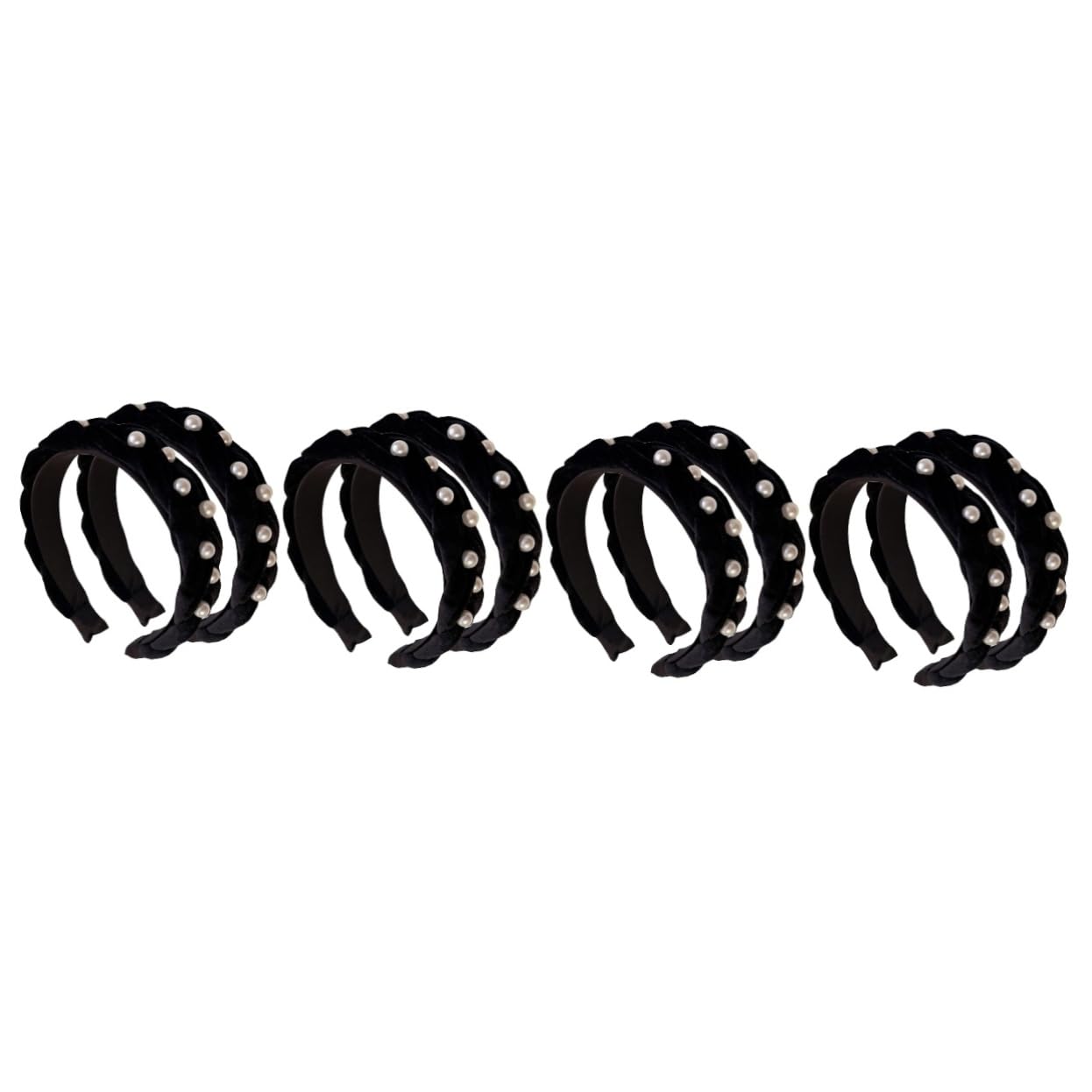 FRCOLOR 4 Juegos De Elegantes Diademas Anchas Acolchadas Y Elásticas Para Mujer Accesorio De Moda Para Ocasiones Especiales Cómodas Para El Día A Día 2 Unidades X 4