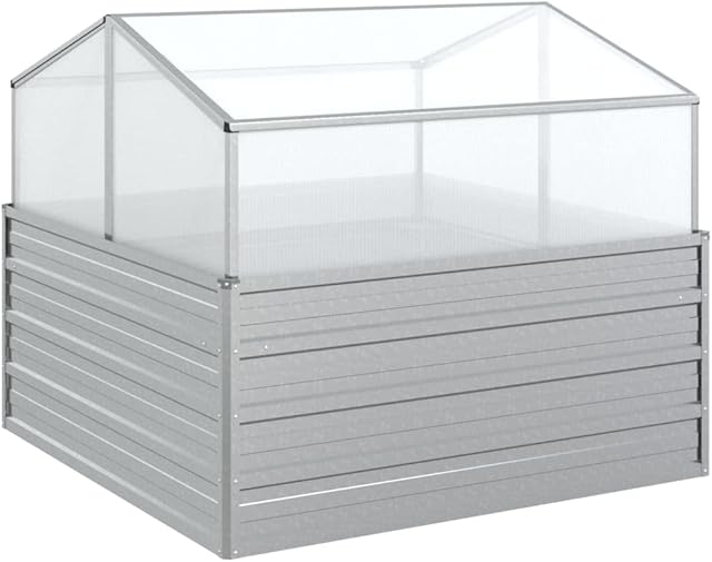 vidaXL vidaXL Garten Hochbeet mit Gewächshaus Pflanzkasten Pflanzbeet Gemüsebeet Blumenbeet Blumenkasten Frühbeet Gartenbeet Blumenkübel  — Hochbeete