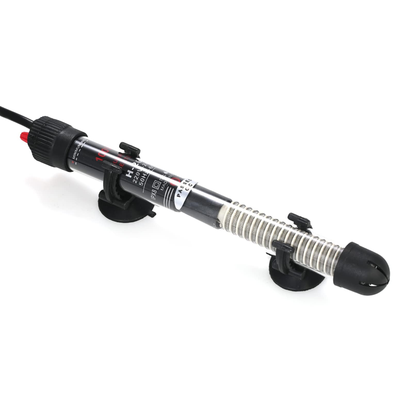 Kavolet Calentador de acuario de 100 W, termostato de acuario, calefacción Rod, sumergible Heater con 2 ventosas, calentador de agua para tanques de peces y acuarios, 220-240 V