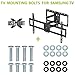 USX MOUNT TV Mounting bolts-M8x 45mm and M8 x 25mm (4PCS) TV Mounting Screws Compatible for Samsung TV with 2.5mm Spacers & 8.5mm Washer
