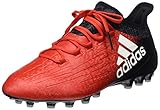 Adidas X 16.1 AG - Zapatillas de fútbol para hombre, color rojo, blanco y negro