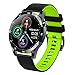 LTLJX Orologio Intelligente Misurazione della Temperatura con Cardiofrequenzimetro Donne Fitness Braccialetto Impermeabile IP 68 Touch Screen Calorie Sportivo Contapassi per Android iOS,Verde