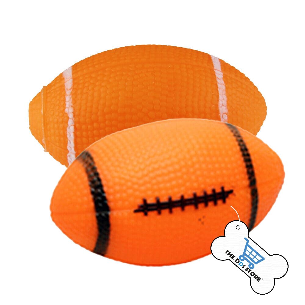Cozy Puppies 2 Pcs Dog Squeaky Toys Ball Throw Rugby Football for Pet Training Sound Toy (Color May Vary) (B0CDC9G7Z9) Amazon Price History, Amazon Price Tracker
