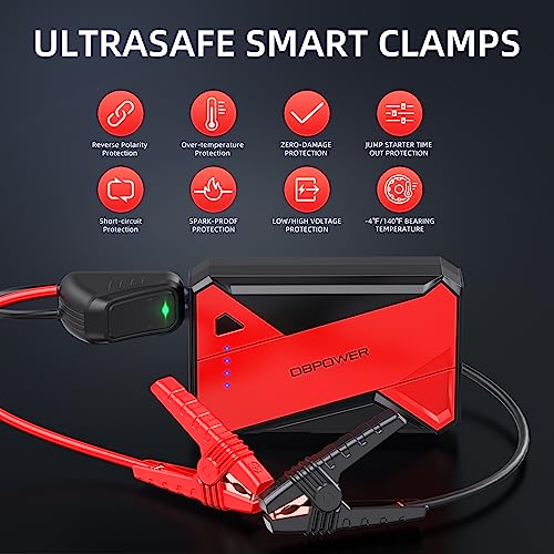 image for DBPOWER 1000A Portable Car Jump Starter (UP to 7.0L Gas, 5.5L Diesel E