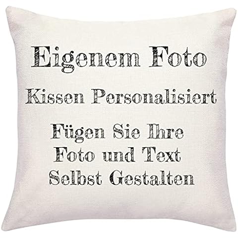 Gudina Kissen Personalisiert, Fotokissen Personalisierte Geschenke Doppelseitig Bedrucktes Kissen Cover