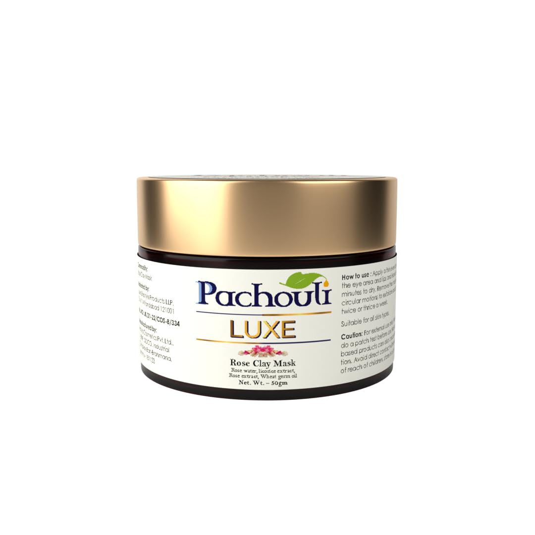 Rose Clay Mask | Rose, Aloe Vera & Green Tea Extract + Wheat Germ Oil — Flash AI Score 90/100