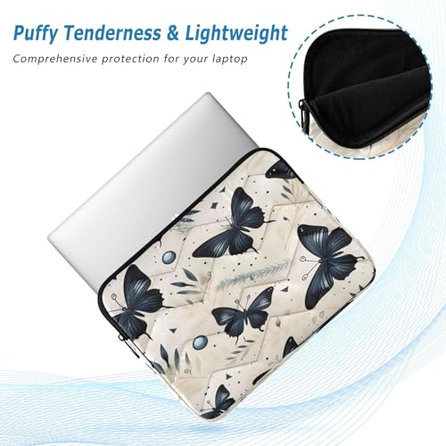 Funda para portátil 13-14 pulgadas diseño mariposas negras miniatura 5