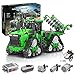 Myste Technik Traktor Ferngesteuert mit 3 Motoren & Allrad-Crawler Traktor für John Deere 9620 RX, 1706 Teile 2.4G RC Traktor Raupentraktor Fahrzeug, Klemmbausteine Kompatibel mit Lego Technik