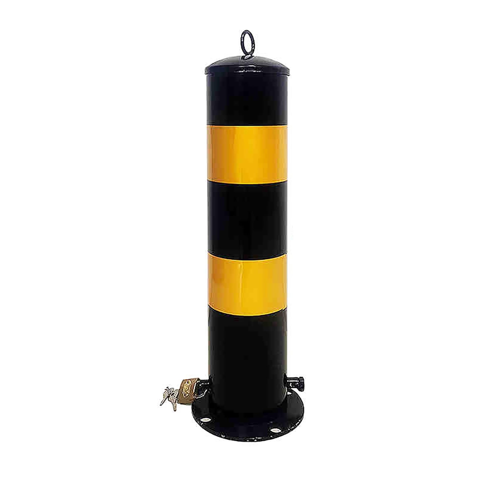 Generico Dissuasore di Sicurezza Rimovibile con Manicotto di Fissaggio e bulloni di Ancoraggio - Protezione sicura per parcheggi e Magazzini - 500 mm (19,7 Pollici) - Ba