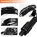 Seamaka Black Hose Clamp Assortment 202PCS 304 Stainless Steel Hose Clamp Kit 1/4