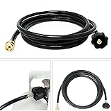 10 PSI Gasschlauch für Adapter mit Messingkomponenten und Innengewinde für 0,5 kg Kanister auf 9 kg Tankverbindung