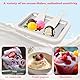 Eisplatte Eis Rolls zum Eis Machen DIY, Ice Rolls Maschine mit 2 Spateln, Ice Cream Maker, Ice Rolls Platte, Zur Herstellung von Joghurteis, Eiscreme 22.5×17.5 CM Weiß