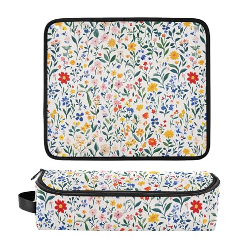 Bolsa organizadora para herramientas de cabello blanca miniatura 3