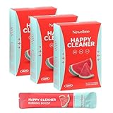 Newellme Watermelon Berry Superfoods Happy Cleaner Powder, Happy Cleaner Para Bajar De Peso, Natural Antioxidant & Greens Mix with Fruits and Veggies, Vegan (42 Days, Watermelon)