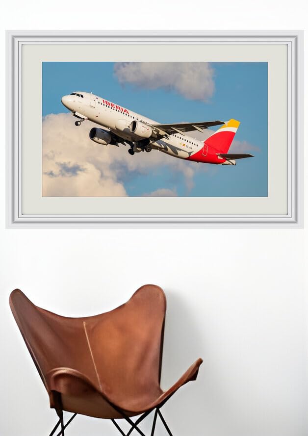 JVERF - JZZJ00808 Passenger Airplanes Airbus A Iberia Side| Self-Adhesive Painting | Frameless