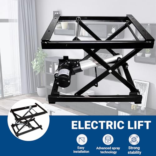 Tavolo elevatore elettrico regolabile in altezza con telecomando manuale e wireless, capacità resistente per un uso versatile, ideale per officine e magazzini