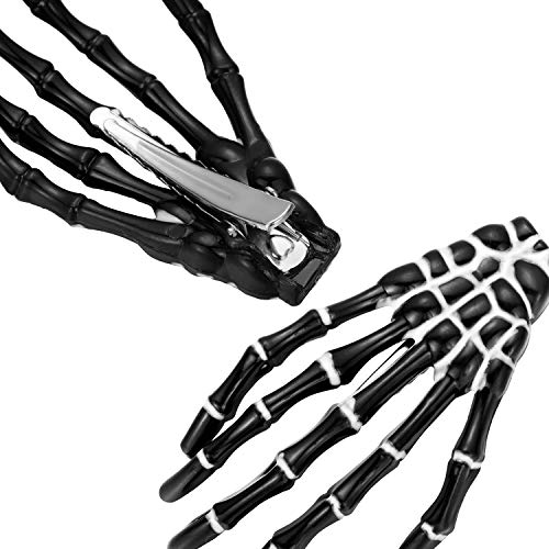 Willbond WILLBOND-HANDS HAIR CLIPS-01 6 Pieces Skeleton Hands Bone Hair Clips Claws Skull Hand Hair Clip Hairpin Zombie Punk Rock Horror Hair Clip thumb #2