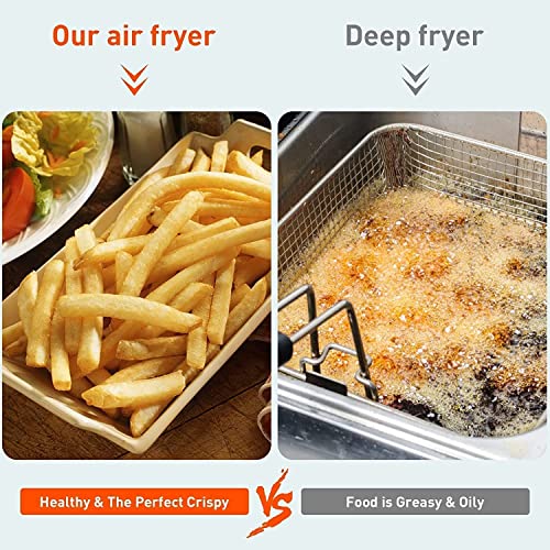 Image of Multi-Functional Air Fryer 4 Liter Electric Hot Oven Oilless Cooker Air Fryer Machine with Nonstick Pot Easy Knob Cooking Pan Kitchen for Baking, Frying, Roasting, Grilling Air Fryer (1500 W)