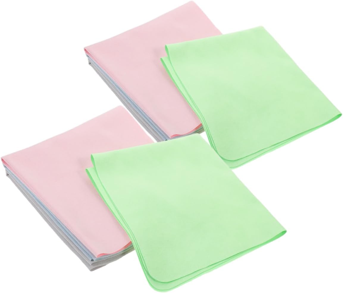 FOMIYES 8pcs Microfiber Cleaning Cloths for Eyeglasses and Screens Portable Lenses for Glasses Phones Computers Cameras Streak Compact Lightweight