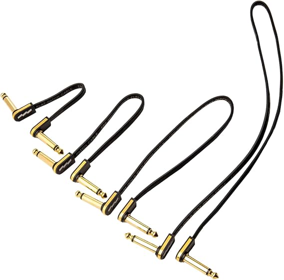 EBS PG-18 Gold Flat Patch Cable - 18 Centimeter, Angle-Angle