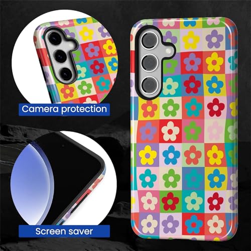 Coque Samsung S24 double couche pour éviter les bris d'écran avec style rétro - 4