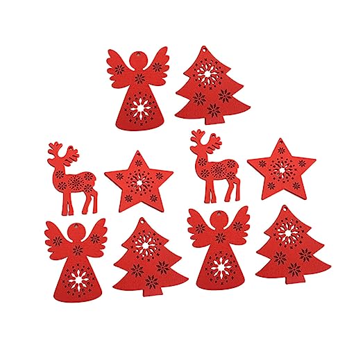 Pendentif Arbre de noël en Bois FCXDMY pour décoration maison festive unique