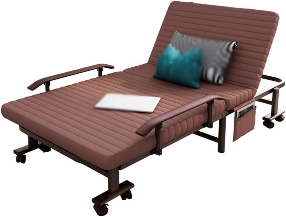 Folding Bed Home Nap Bed Office Single Nap Recliner Portable Beds(90cm)