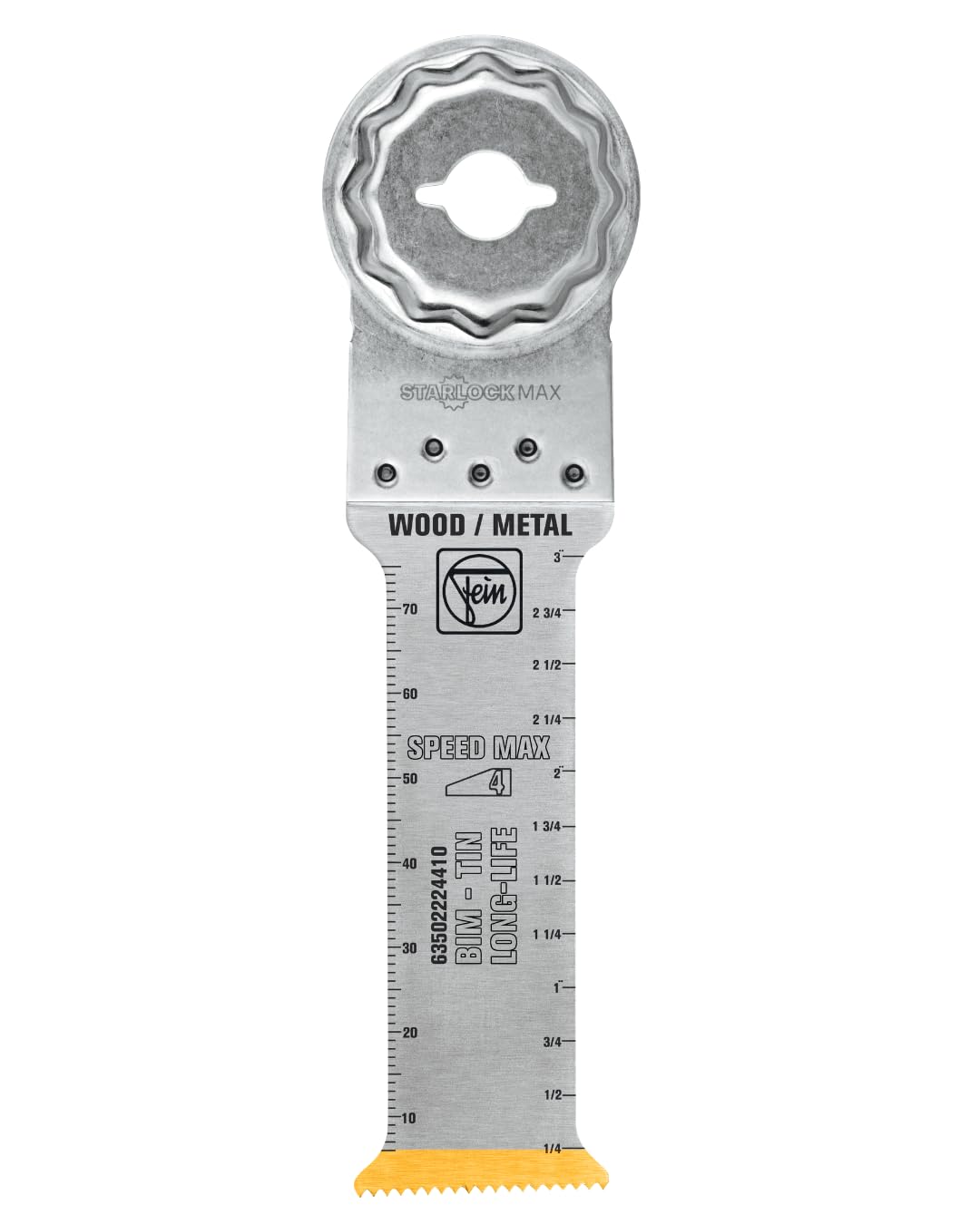 FEIN Hoja de sierra E-Cut Long-Life bimetálica con una larga vida útil, hoja de sierra para cortes profundos,5 Unid., Ancho 32 mm, Longitud 90 mm, Alojamiento StarlockMax, con revestimiento de titanio