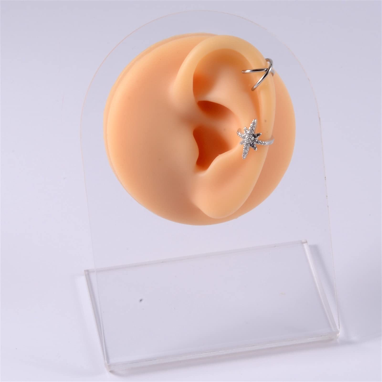 9 stücke Silikonkörper Modell Professionelle Praxis Piercing-Werkzeuge Ohrringe Ohrstecker Display Kann wiederverwendet Großhandel J-Ewelry 1: 1 (Farbe : 9 Pieces per Set)