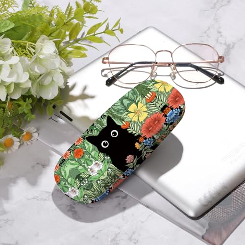 Image of Glasses Case Hard Shell,Portable Protective Eyeglasses Case, Eyeglass Holder Box with Cleaning Cloth, for men women