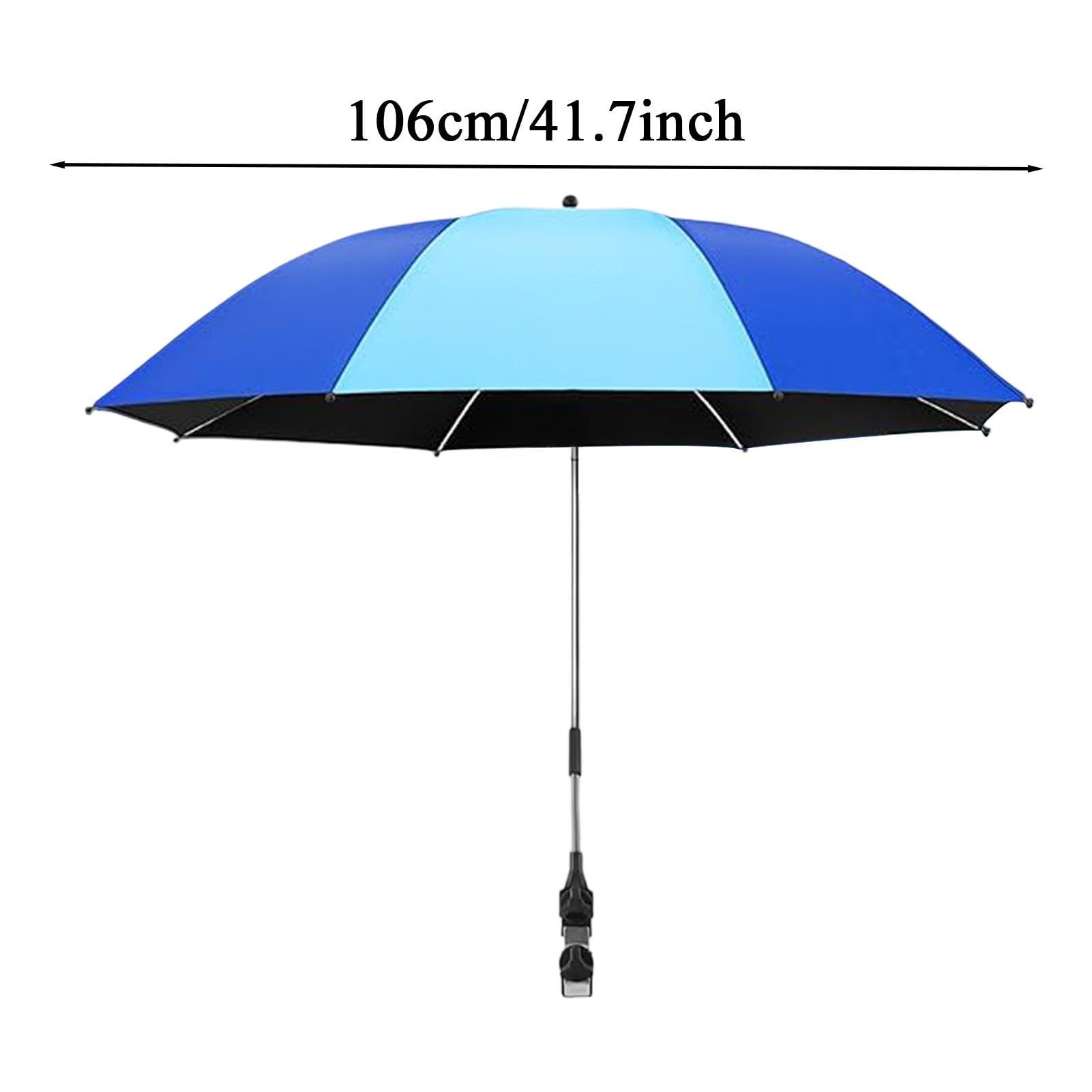 Ombrello per sedia con morsetto, parasole regolabile con clip, per ringhiera per sedia, per spiaggia, pesca, vacanze, giardino, cortile, campeggio, balcone, patio all'aperto
