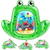 VATOS Tummy Time Baby Water Mat 43×35″ X-Large for 3 6 9 18 Months Newborn Infant, Inflatable Play Mat Sensory Toys Gifts for Boy Girl|BPA Free Baby Early Development Activity Centers