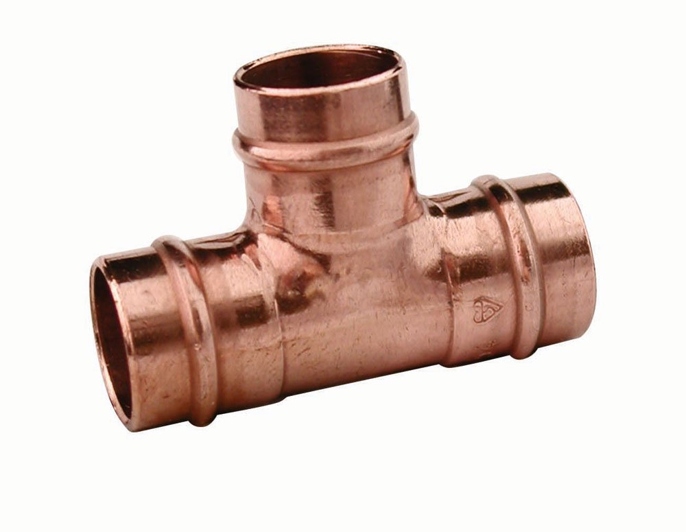 Merriway BH02899 Solder Ring Fitting Equal Tee, 22mm, Copper, 22 mm