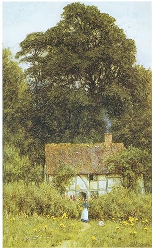 Affiche Cottage à Brook Helen Allingham décoration murale salon 60x90cm