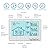 Indoor Outdoor Thermometer Wireless, 5 Inch Display Digital Hygrometer Thermometer Temperature Humidity Monitor with 328ft Range Sensor and Weather Station