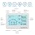 Indoor Outdoor Thermometer Wireless, 5 Inch Display Digital Hygrometer Thermometer Temperature Humidity Monitor with 328ft Range Sensor and Weather Station
