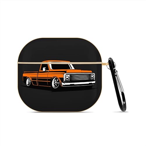 Funda vintage compatible con AirPods 3, bonita funda chapada en oro para AirPod de 3 generación con llavero protector duro Gen 3, diseñada para Funda vintage compatible con AirPods 3, bonita funda chapada en oro para AirPod de 3 generación con llavero protector duro Gen 3, diseñada para