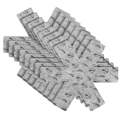 MeoZynxadril 8 Stück Pfannenschoner, 38CM Pfannenschutz Stapelschutz, Pfannenschutz Filz, Pfannenschoner Stapelschutz, Topfschutz Pfannenstapelschutz, Pfannenschutzmatte auch, Topfschoner, Grau