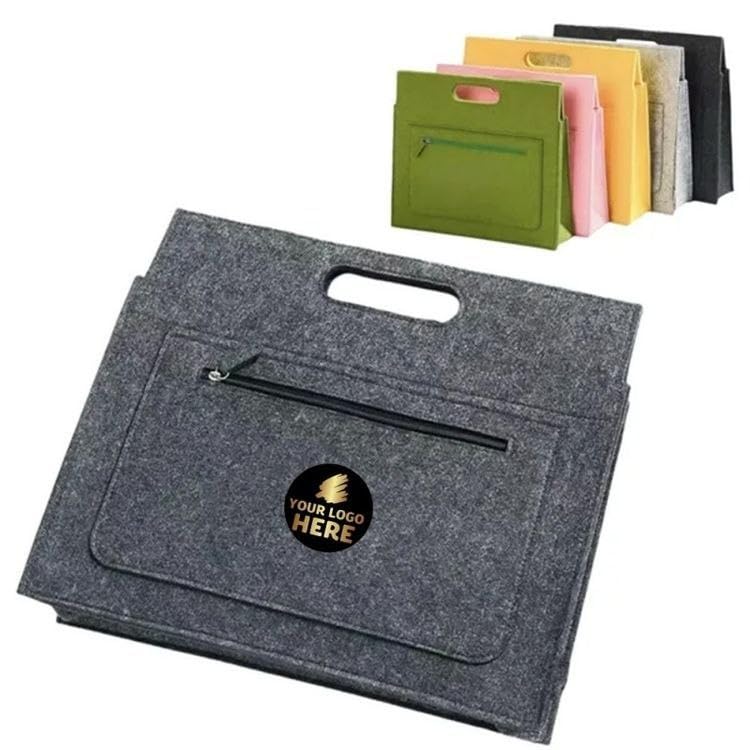NAITFROZA Stylish Felt Laptop Tote Bag for Women | Minimalist Sleeve Handbag with Custom Logo Option Professional Office Business Meetings, Travel, College & Daily Use Lightweight Durable (PACK OF 1)-image-29
