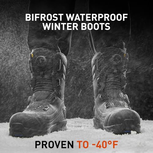 Helly-Hansen Bifrost BOA Waterproof Winter Work Boots for Men - Leather with Solarcore, 400g Primaloft Insulation, Slip-Resistant Outsoles, EH Rated2